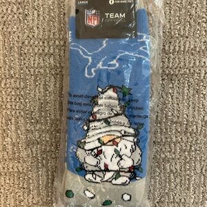 NFL men’s Blue Det Lions Socks
